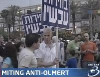 Tel Aviv. Miting împotriva lui Olmert