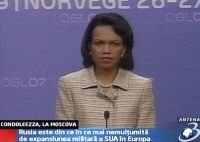 Condoleeza Rice în vizită la Moscova
