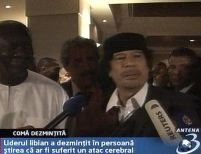 Kadhafi infirmă zvonul că ar fi în comă
