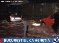 Ploile din Bucureşti - coşmarul şoferilor