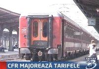 Biletele de tren se scumpesc cu 8%