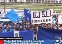 Educatorii au protestat la Bucureşti
