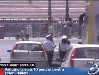 Vatican. 10 porunci pentru şoferi