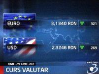 Leul a atins un nou maxim în faţa euro