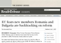 Herald Tribune: În România, corupţia e un mod de viaţă 