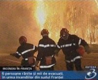 Incendiu devastator în sudul Franţei (VIDEO)