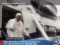 Papa Benedict al XVI-lea şi-a luat concediu