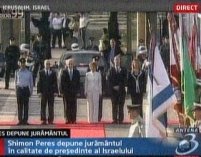 Israel. Shimon Peres depune jurământul în calitate de preşedinte <font color=red>(VIDEO)</font>