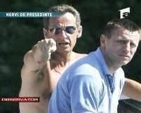 Sarkozy s-a certat în franceză cu paparazzi americani <font color=red>(VIDEO)</font>