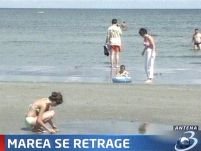 Marea s-a retras 15 metri pe litoralul românesc <font color=red>(VIDEO)</font>