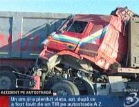 Grav accident pe Autostrada Soarelui. Un bărbat a murit <font color=red>(VIDEO)</font>