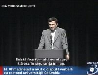 Dispută între Ahmadinejad şi rectorul Universităţii Columbia