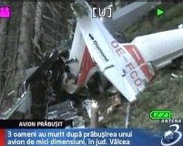 Victimele accidentului aviatic din Vâlcea au fost descarcerate <font color=red>(VIDEO)</font>