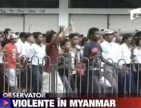 Myanmar. Forţele de securitate au atacat de 100 de manifestanţi
