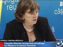 Femeile liberale dezaprobă limbajul lui Băsescu