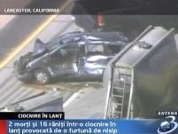 Ciocnire în lanţ pe o şosea din California. Două persoane au murit