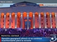 Georgienii continuă manifestaţiile de protest în Tbilisi
