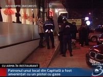 Atac armat într-un restaurant din Capitală <font color=red>(VIDEO)</font>