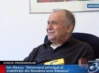 Iliescu: adversarul stabilităţii din România e Băsescu