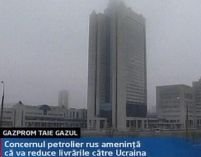 Gazprom ameninţă că va taia gazul pentru Ucraina 