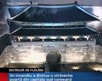 Seul. Cel mai cunoscut monument istoric, distrus de flăcări <font color=red>(VIDEO)</font>
