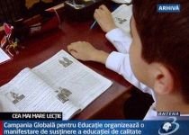 30.000 de elevi români participă la ?Cea mai mare lecţie din lume?