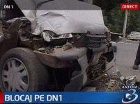 DN1, blocat din cauza unui accident rutier