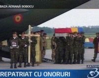 Trupul militarului român ucis în Afganistan a fost adus în ţară 