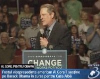 Al Gore îl susţine pe Obama în cursa pentru Casa Albă