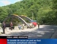 Podul de la Lainici a fost inaugurat marţi
