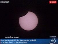 Eclipsa parţială de Soare, vizibilă în România