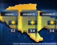 Prognoza meteo de weekend: vreme deosebit de caldă în cea mai mare parte a ţării