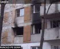 Bucureşti. O femeie şi-a salvat copiii din incendiu aruncându-i pe geam