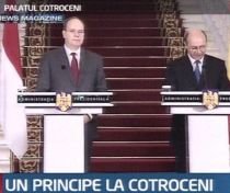 Prinţul Albert de Monaco, primit la Cotroceni de Traian Băsescu (VIDEO)