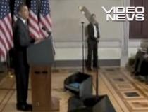 Prompterul nu-l place pe Barack Obama. Aparatul s-a spart în mijlocul unui discurs (VIDEO)
