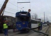 Un tramvai a deraiat pe Bulevardul Basarabia din Capitală