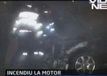 Maşina de teren a vicepreşedintelui PDL, Sorin Frunzăverde, a ars în întregime (VIDEO)