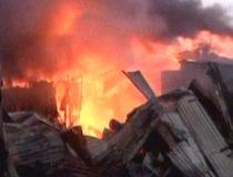 Încă un dezastru în Haiti: Cea mai importantă piaţă comercială din centrul capitalei, distrusă de un incendiu (VIDEO)