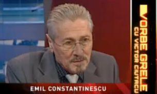 Emil Constantinescu, invitat special la Vorbe Grele, vineri de la ora 23:00