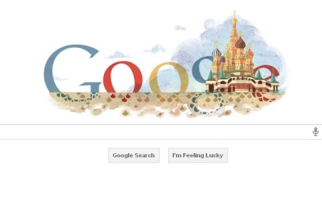 Catedrala Sfântul Vasile din Moscova, sărbătorită de Google printr-un doodle