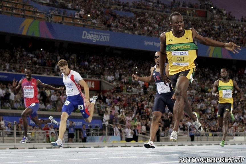 CM de atletism: Usain Bolt a câştigat titlul la 200 de metri