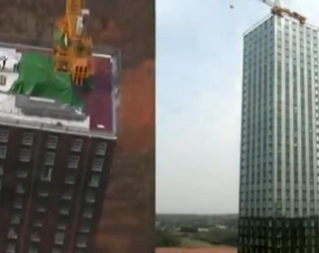 Spectaculos. Cum să construieşti o clădire de 30 de etaje în 15 zile
