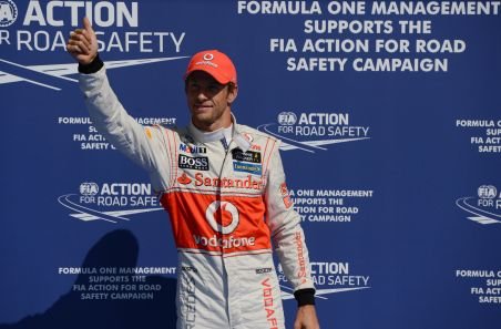Jenson Button va pleca de pe prima poziţie a grilei de start a MP al Belgiei