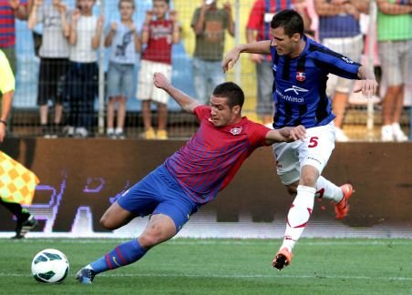 Steaua Bucureşti - Oţelul Galaţi, scor 2-1, în Liga I
