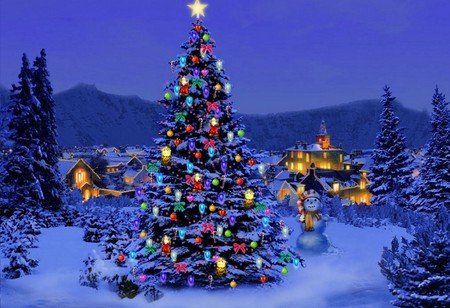 Spriritul sărbătorilor cuprinde România. Unde se află cel mai înalt brad de Crăciun din ţară