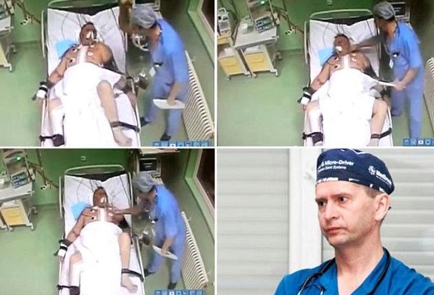 Imaginile care au şocat Rusia. Un pacient, operat pe cord deschis, luat la PALME de medicul chirurg. &quot;Îmi vorbise urât&quot;