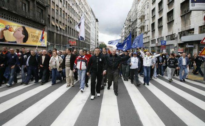 Peste 3000 de sârbi au protestat împotriva reformelor economice