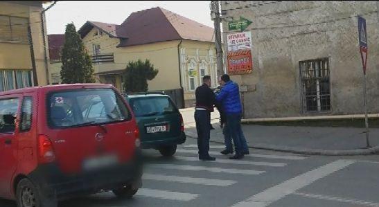 Bătaie în trafic, în Zalău. Cum s-a sfârşit conflictul