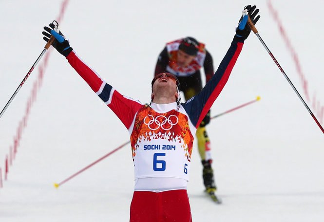 Norvegianul Joergen Graabak, campion olimpic la combinata nordică - trambulină mare