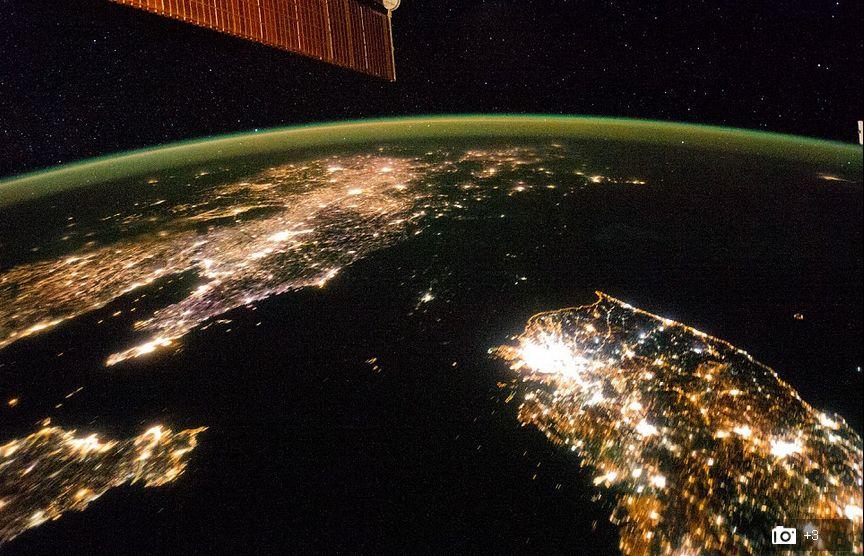 Nord-coreenii, ţinuţi în întuneric. Vedeţi imagini impresionante realizate de astronauţii NASA